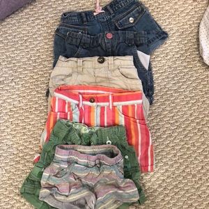 6 pairs of size 4 shorts